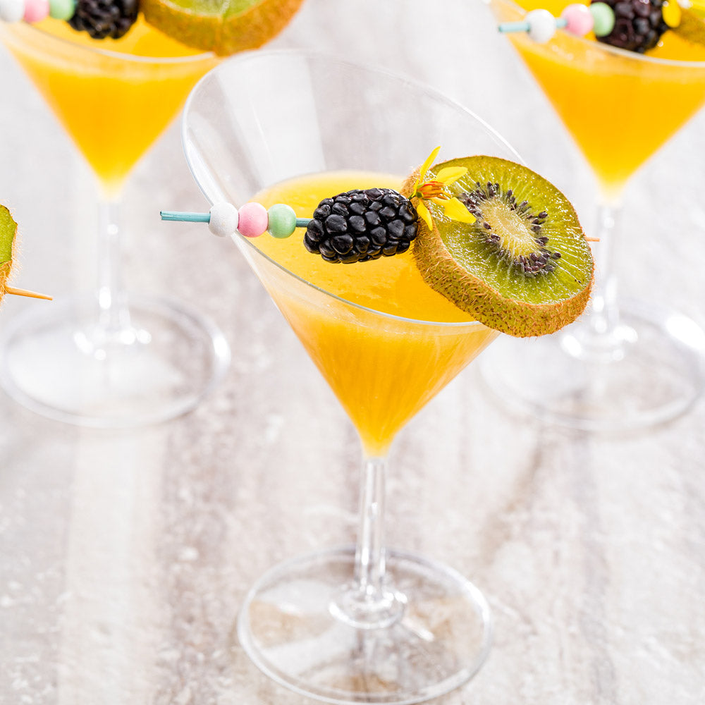 2 oz Clear Plastic Martini Glasses - Round Small Cocktail Glasses (20-Pack, 3.5