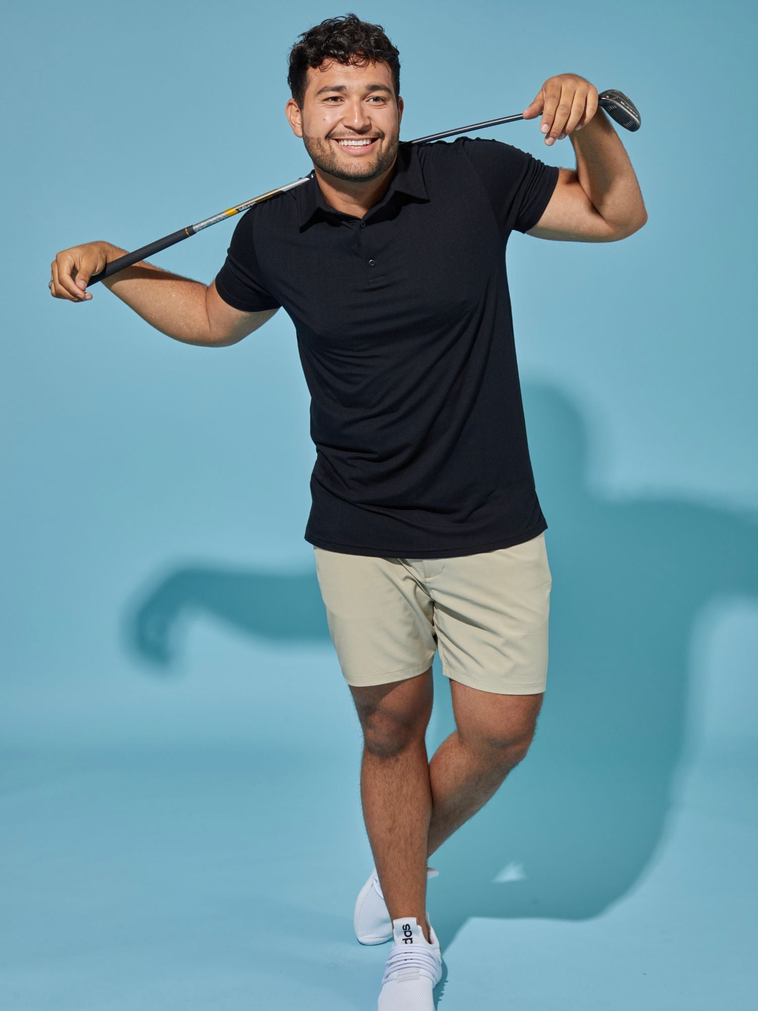 Premium Black Performance Polo Shirt for Men - Moisture Wicking, Breathable & Quick Dry - Ideal for Golf, Tennis & Outdoor Activities