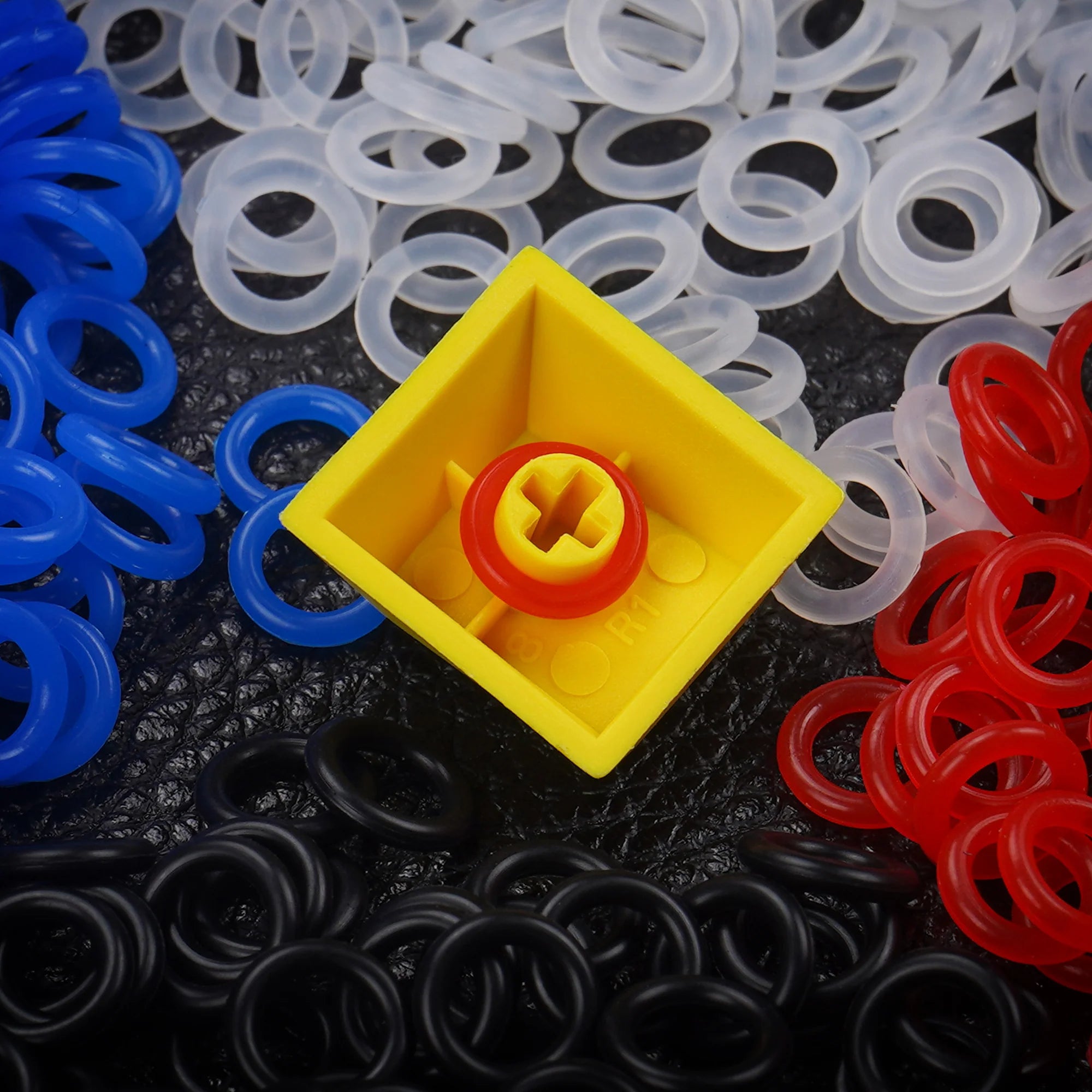 MX Switch Rubber Silencing O-Rings (140pcs) - Premium Keyboard Noise Dampeners for Mechanical Gaming & Office Keyboards