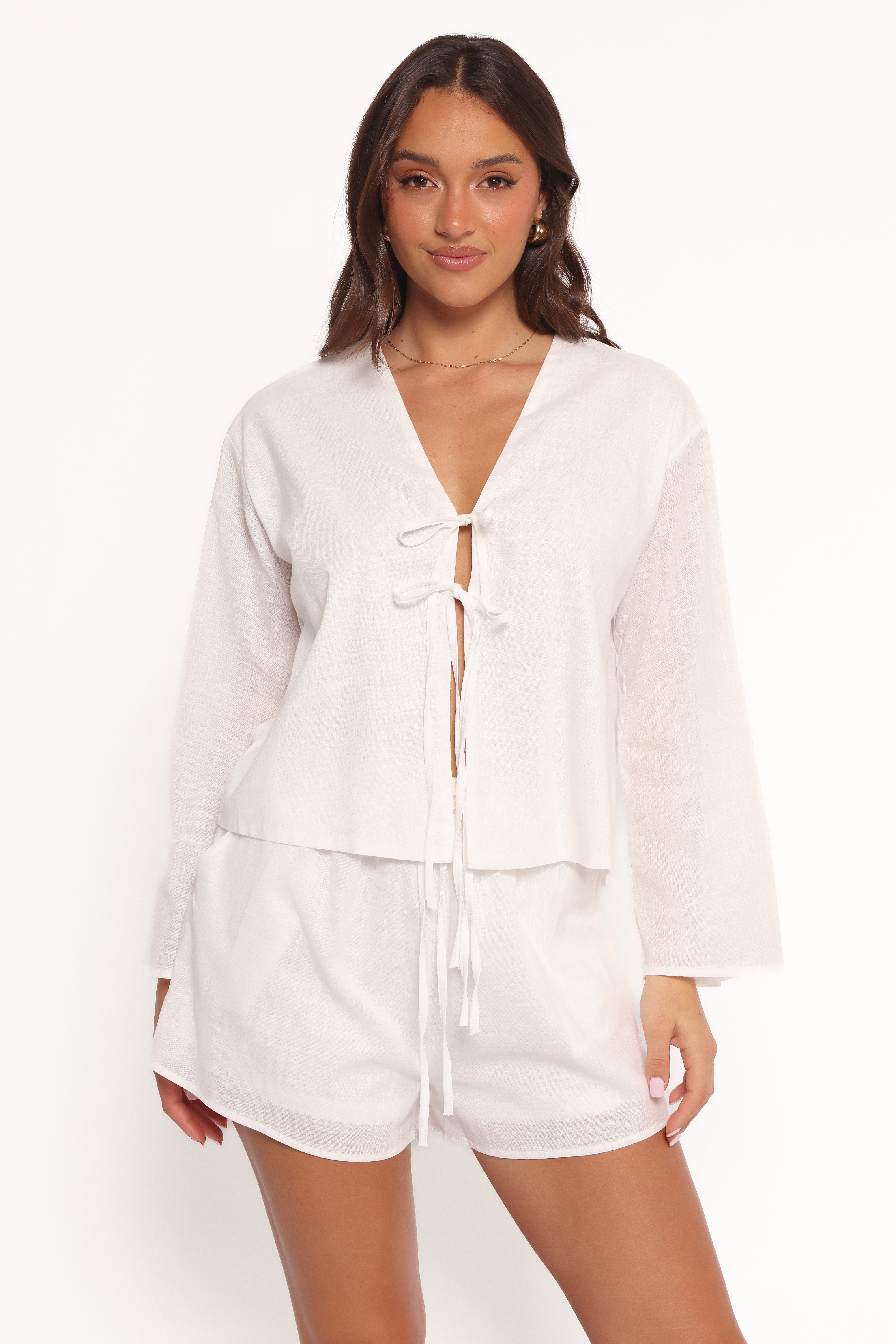 Flynn Short Set for Women - Comfortable White Summer Shorts | Perfect for Beach, Gym, and Casual Wear