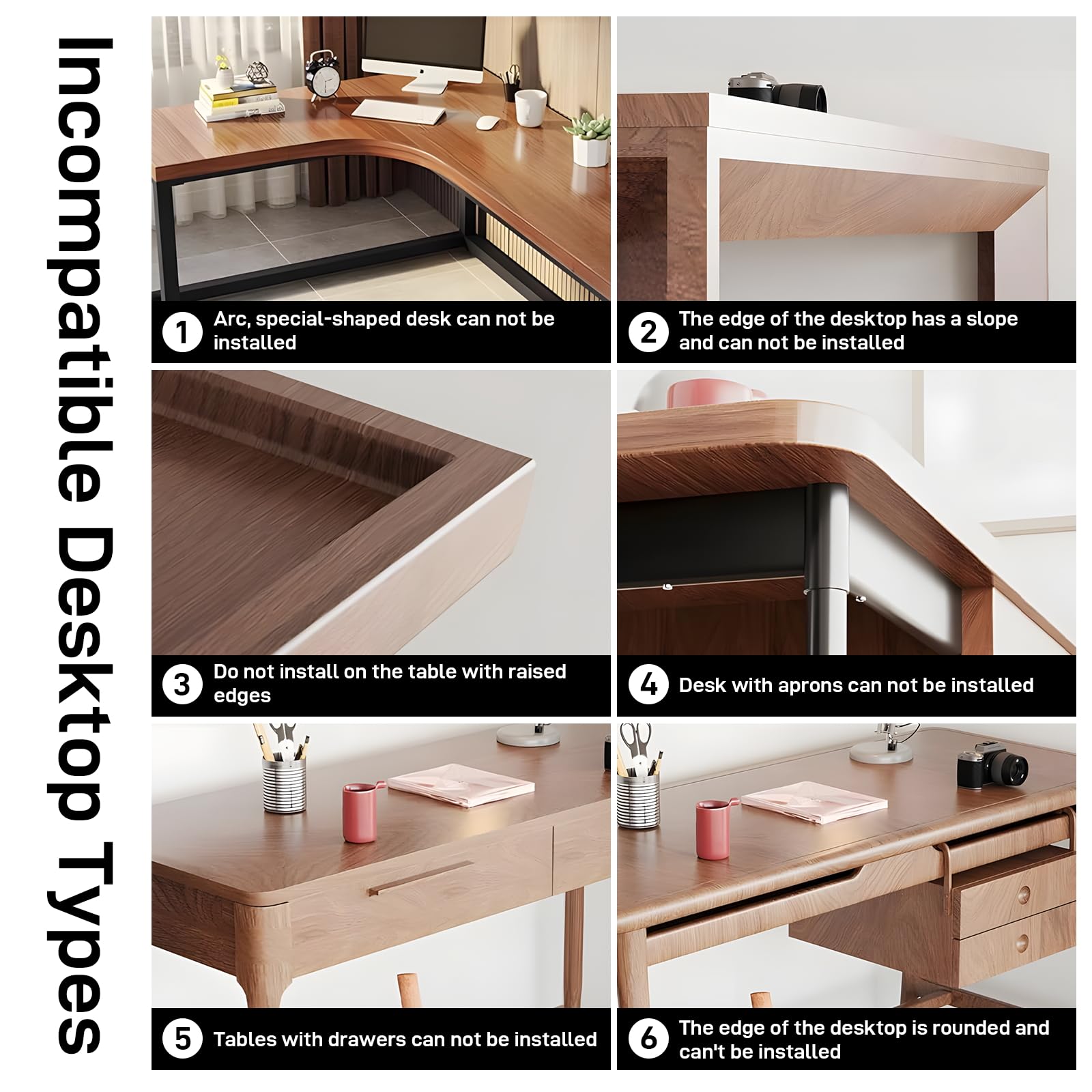 Under Desk Keyboard Tray Slide - Heavy Duty C Clamp Mount Pull Out Keyboard Stand for Computer (30x11 Inch) - Ergonomic Office Desk Accessory & Space Saving Desk Extender - Perfect for Home Office, Gaming Setup & Workspace Organization