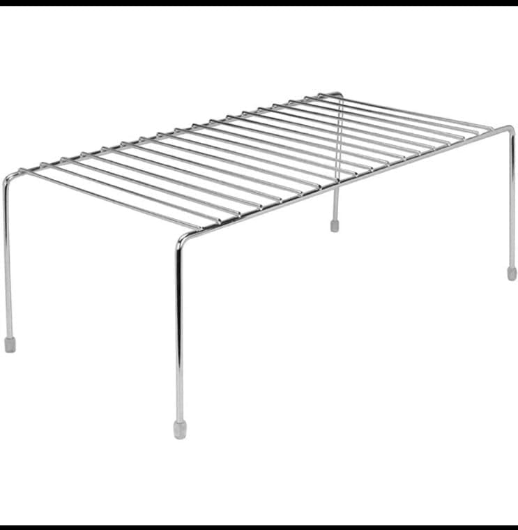 6-Pack Expandable Stainless Steel Kitchen Dish Rack - Rust-Resistant Nano Coating, Extends to 580mm for Cabinet Storage - Perfect for Small Kitchens, Dish Drying & Countertop Organization