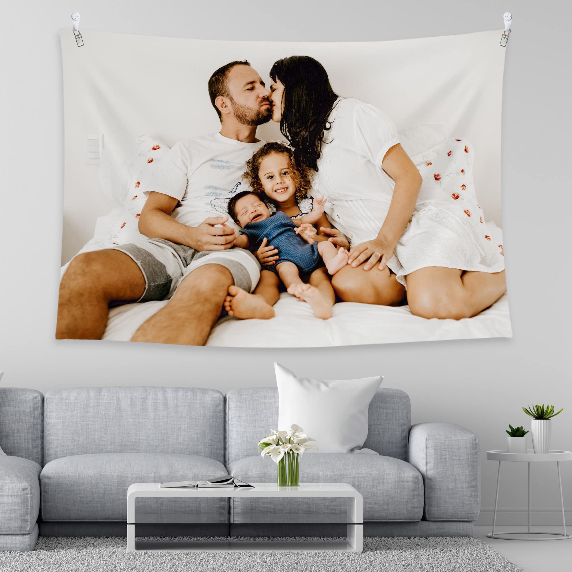 Custom Tapestry Wall Hanging - Personalized Photo Tapestry with Upload Images | 39