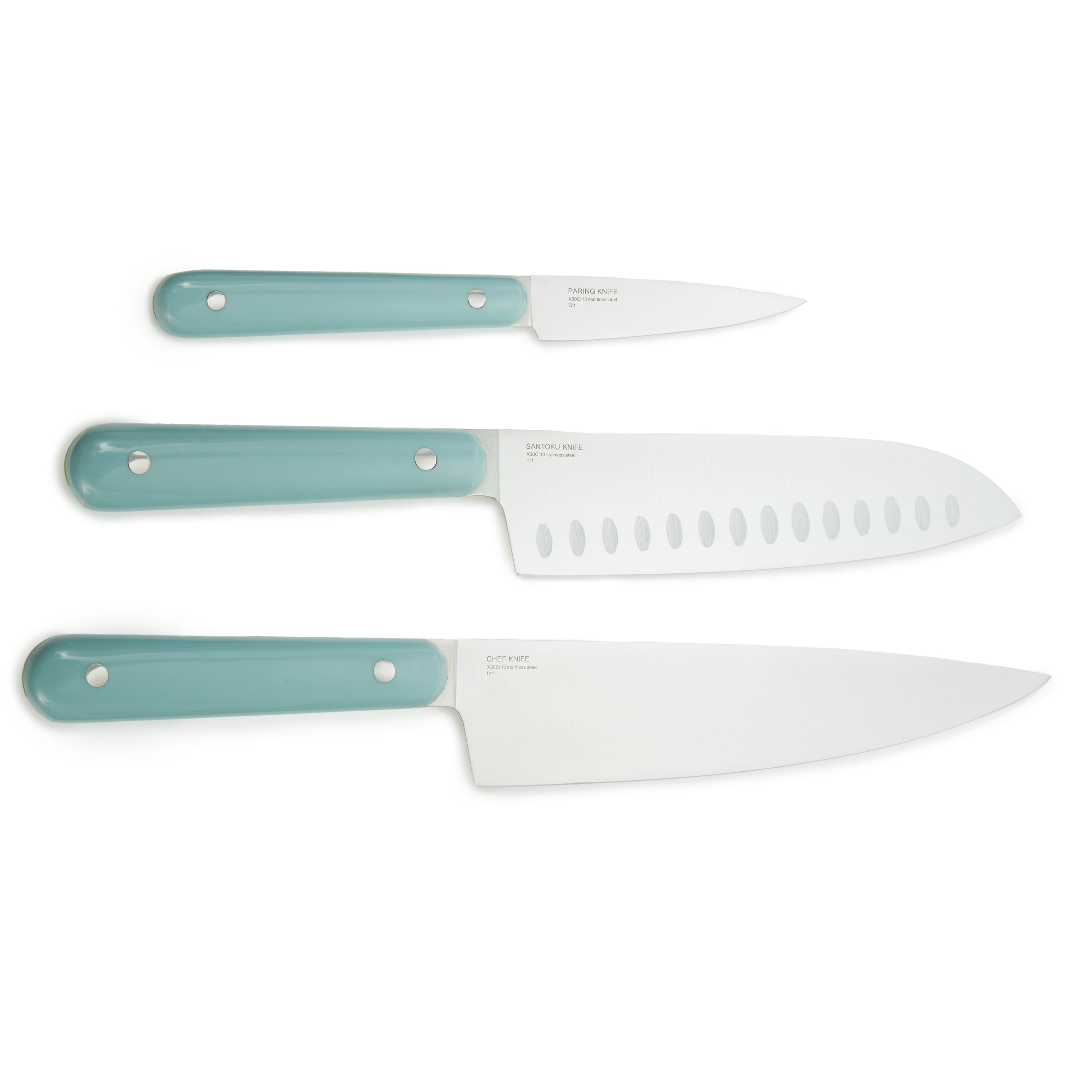 BergHOFF Leo Slate 3-Piece Stainless Steel Cutlery Set - Knife, Fork & Spoon - Durable & Elegant Flatware for Dining, Kitchen & Outdoor Picnics