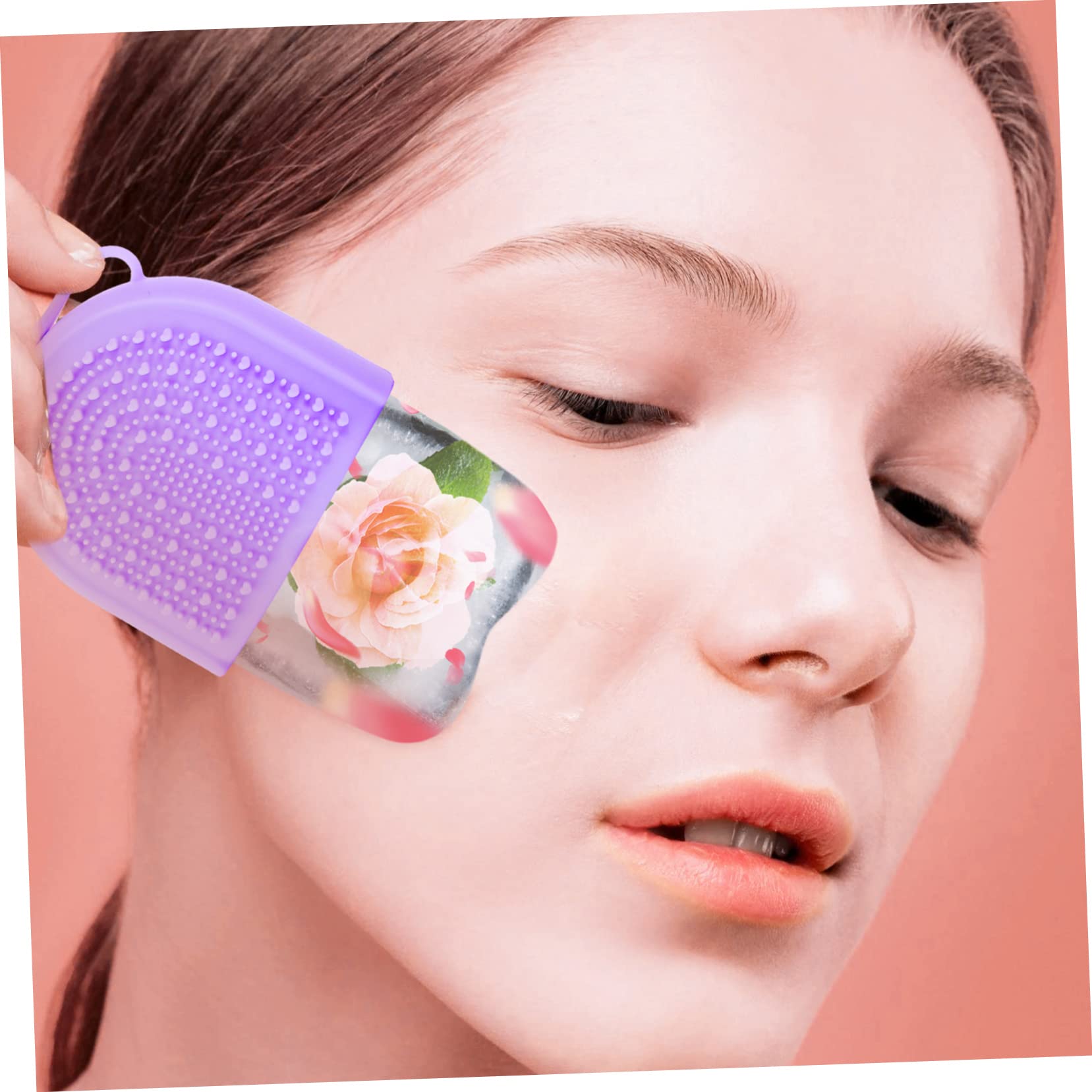 Baluue Ice Roller for Face & Eyes - Skin-Friendly Cooling Massage Tool with Roller Mold & Ice Holder | Reduce Puffiness & Soothe Skin for Morning & Night Skincare Routine