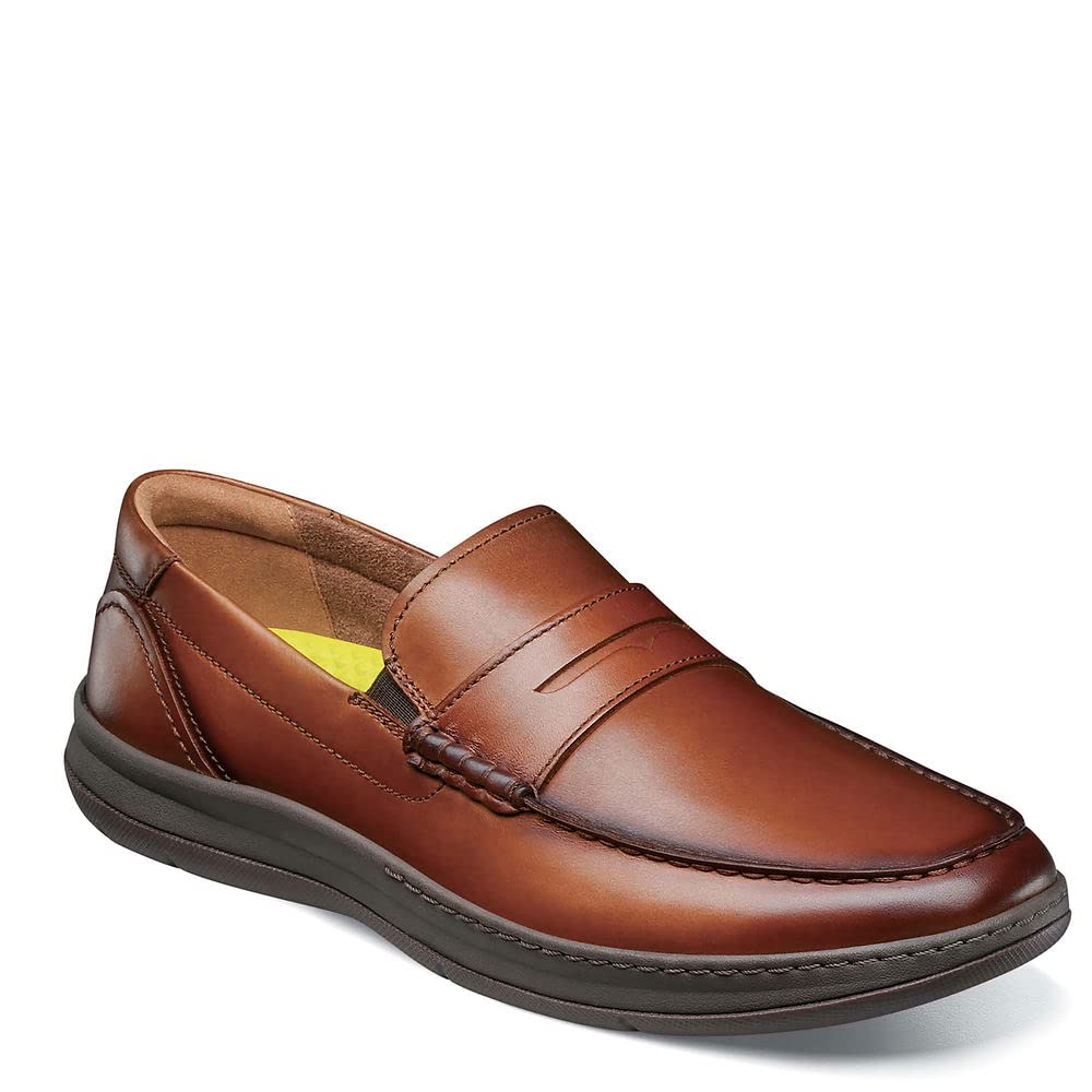 Florsheim Central Moc Toe Penny Loafers for Men - Comfortable Slip-On Dress Shoes | Perfect for Business Casual & Office Wear