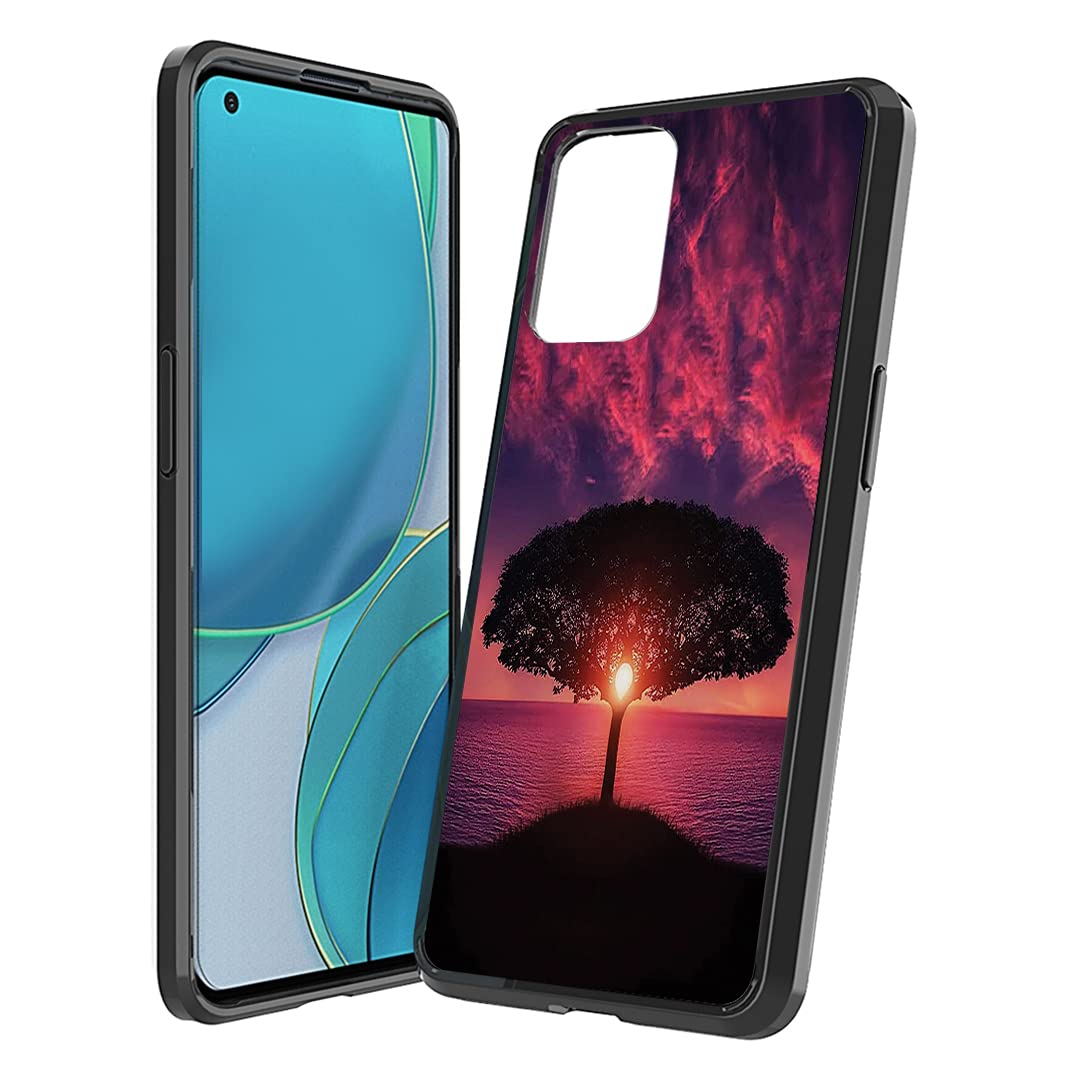 OnePlus 9 5G Phone Case - Slim Hybrid Cover for Women & Men | Sunset Tree Design | Durable Protection for Daily Use