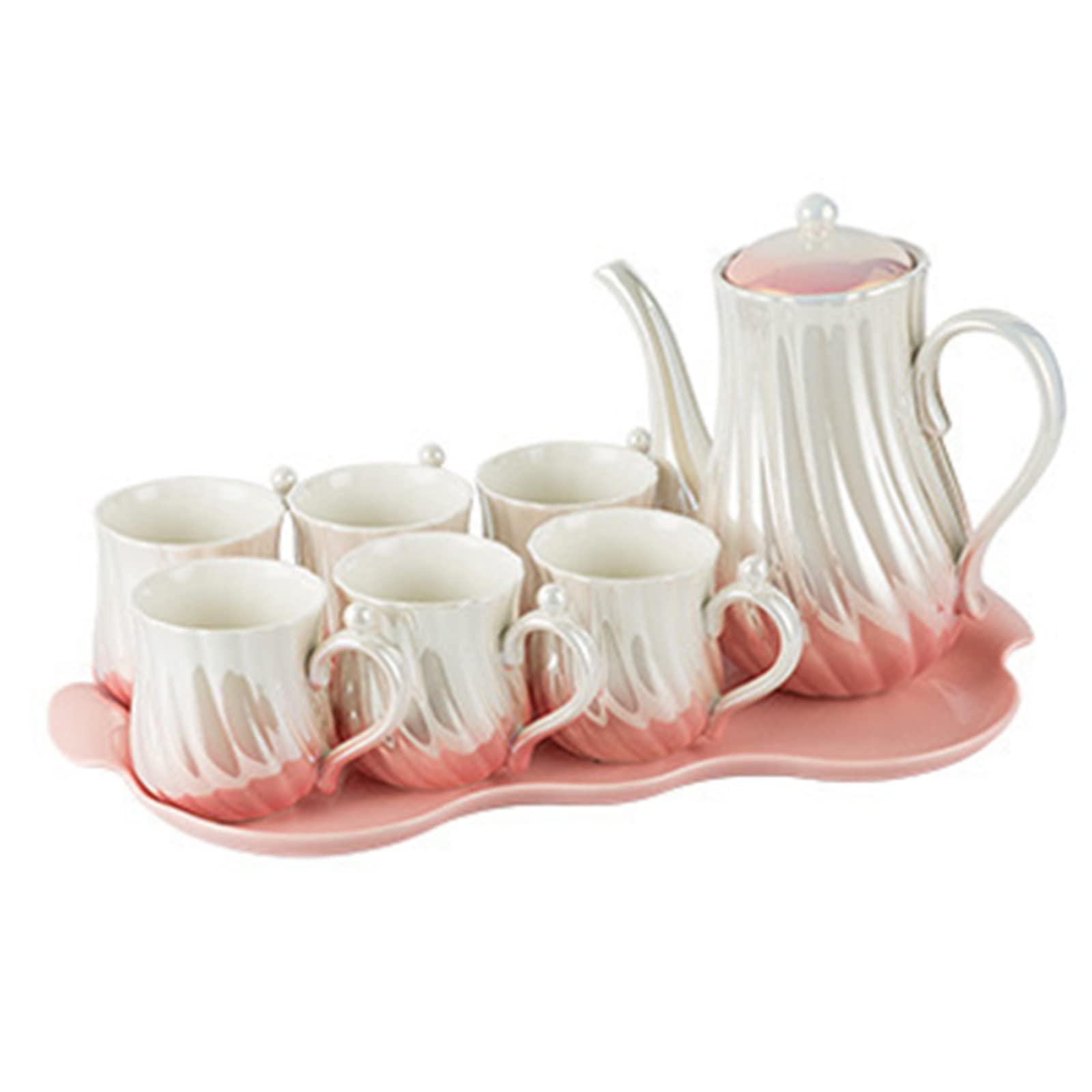 Creative Ceramic Coffee Cup & Teapot Set - Elegant Bone China Water Bottle, Seasoning Jar & Afternoon Tea Cups for Kitchen & Home Use - Perfect for Coffee Lovers, Tea Parties & Stylish Kitchen Decor