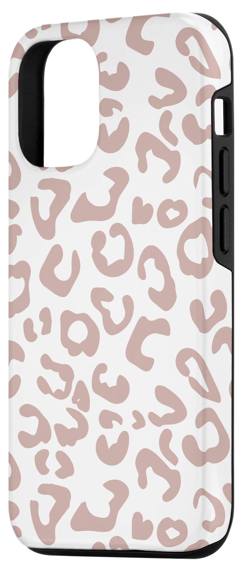 iPhone 12/12 Pro Case - Pink Camel Beige Nude Toned Neutral Cheetah Leopard Print Protective Cover | Slim Fit, Shockproof & Scratch Resistant | Perfect for Everyday Use, Travel & Fashion Accessory