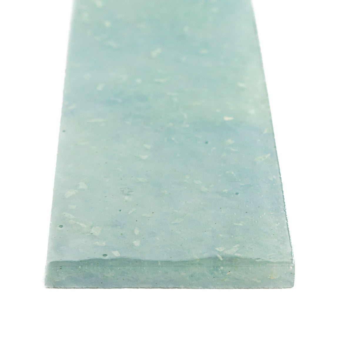 Clear Lake Fluid Glass Tile 3.5x14 - Modern Mosaic Backsplash for Kitchen & Bathroom Renovation