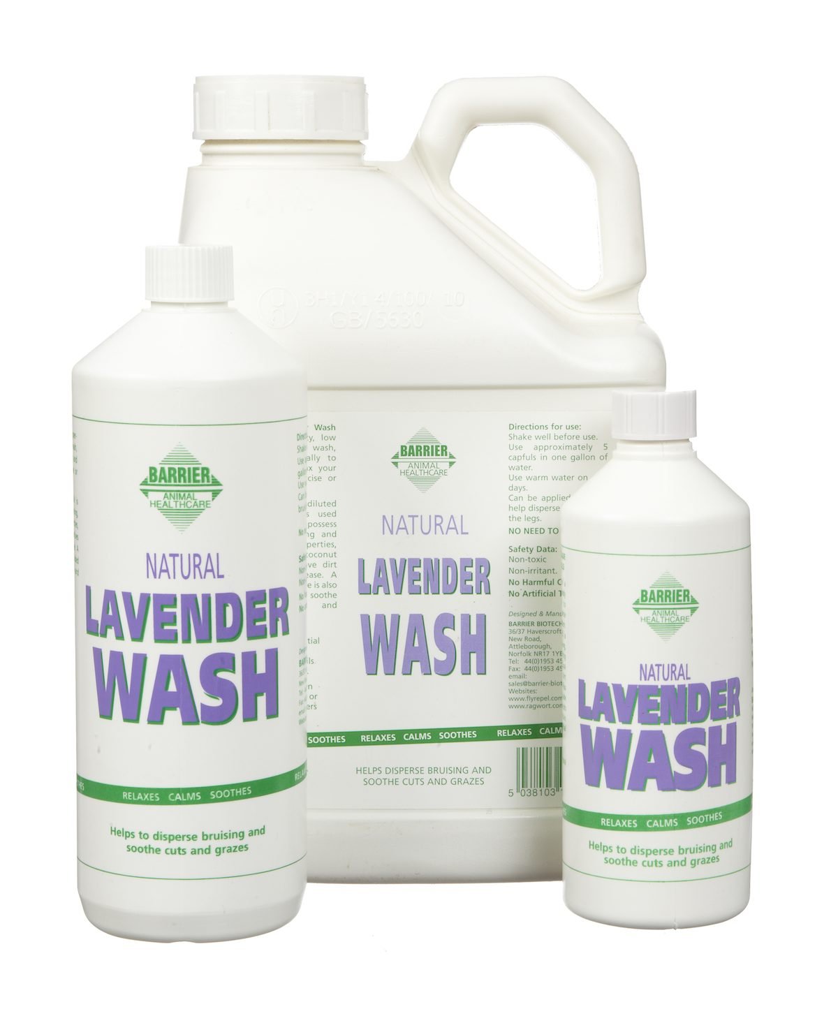 Barrier Lavender Wash - 1 Litre | Gentle Skin Cleanser for Sensitive Skin | Perfect for Daily Use, Spa Treatments & Relaxation