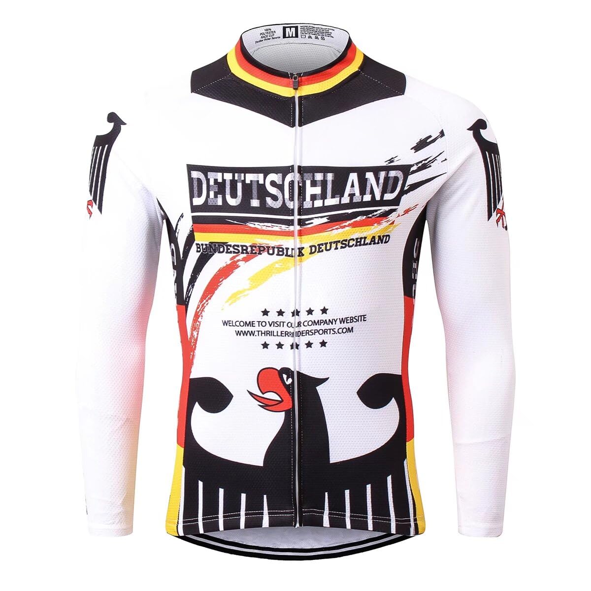 Men's Germany Outdoor Sports Mountain Bike Short Sleeve Cycling Jersey - Breathable & Quick-Dry for Thrilling Rides & Trail Adventures