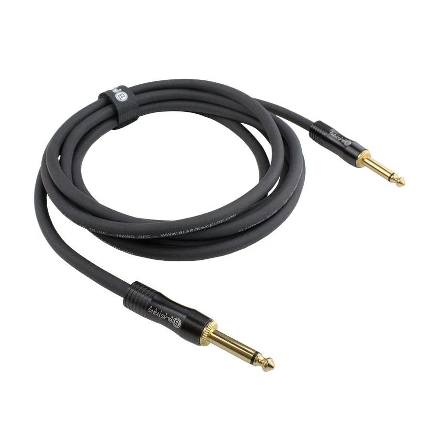 Blastking CQQ14 1/4 Inch 100ft Audio Cable - High-Quality 1/4 TRS Instrument Cable for Guitar, Keyboard & Studio Equipment - Perfect for Live Performances & Professional Recording Sessions