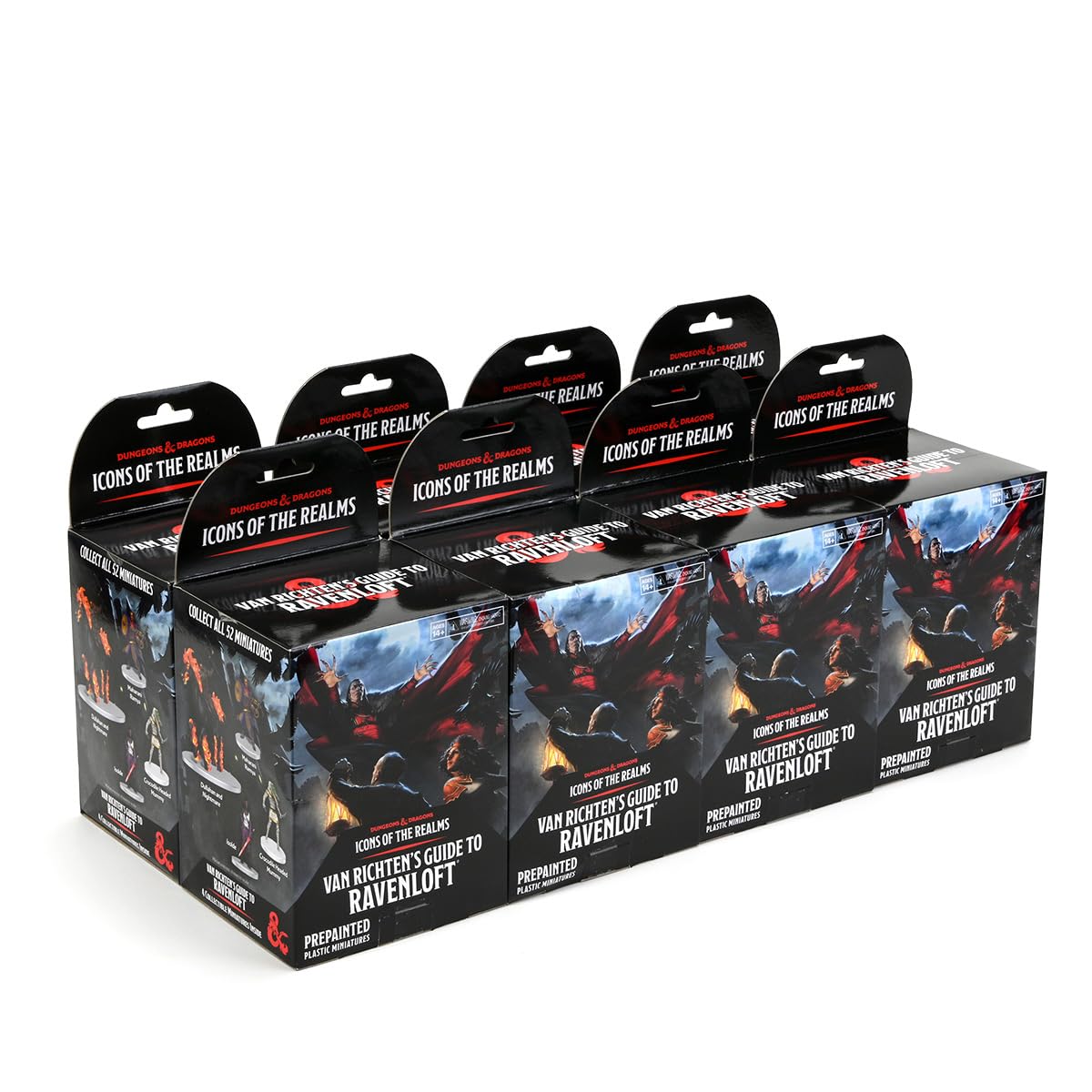 D&D Icons of the Realms: Van Richten's Guide to Ravenloft (Set 21) 8-Count Booster Brick - Fantasy Tabletop RPG Miniatures for Dungeons & Dragons Campaigns