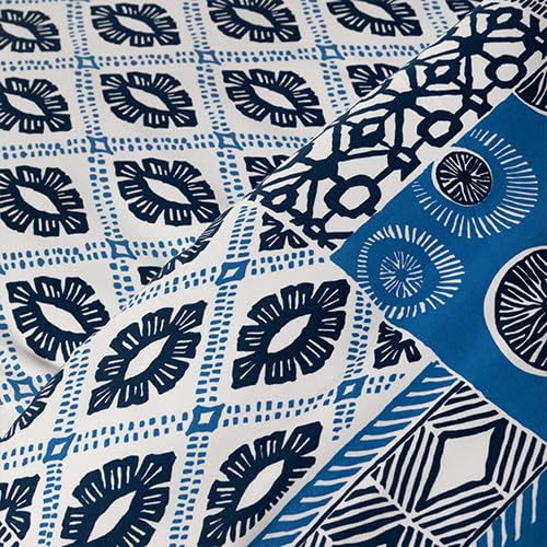 Global Patchwork Blue