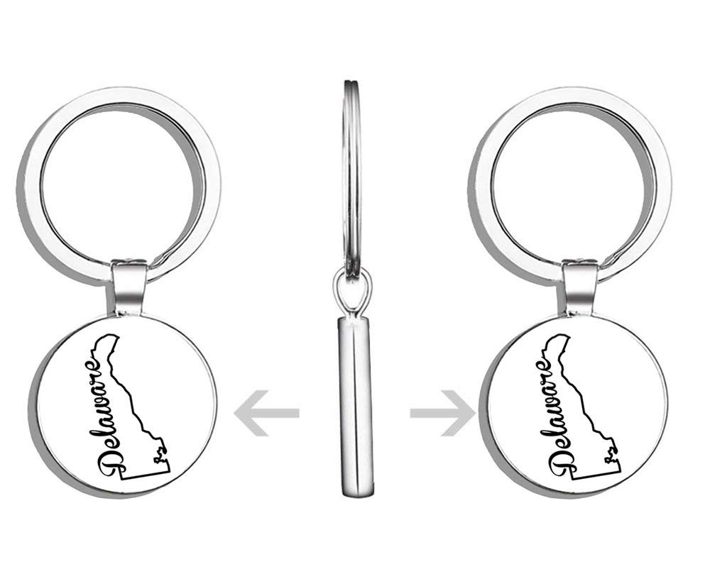 Deluxe Double-Sided Stainless Steel Keychain with Key Ring - Durable Car Key Holder & Finder for Easy Organization (Perfect for Home, Office, Travel)