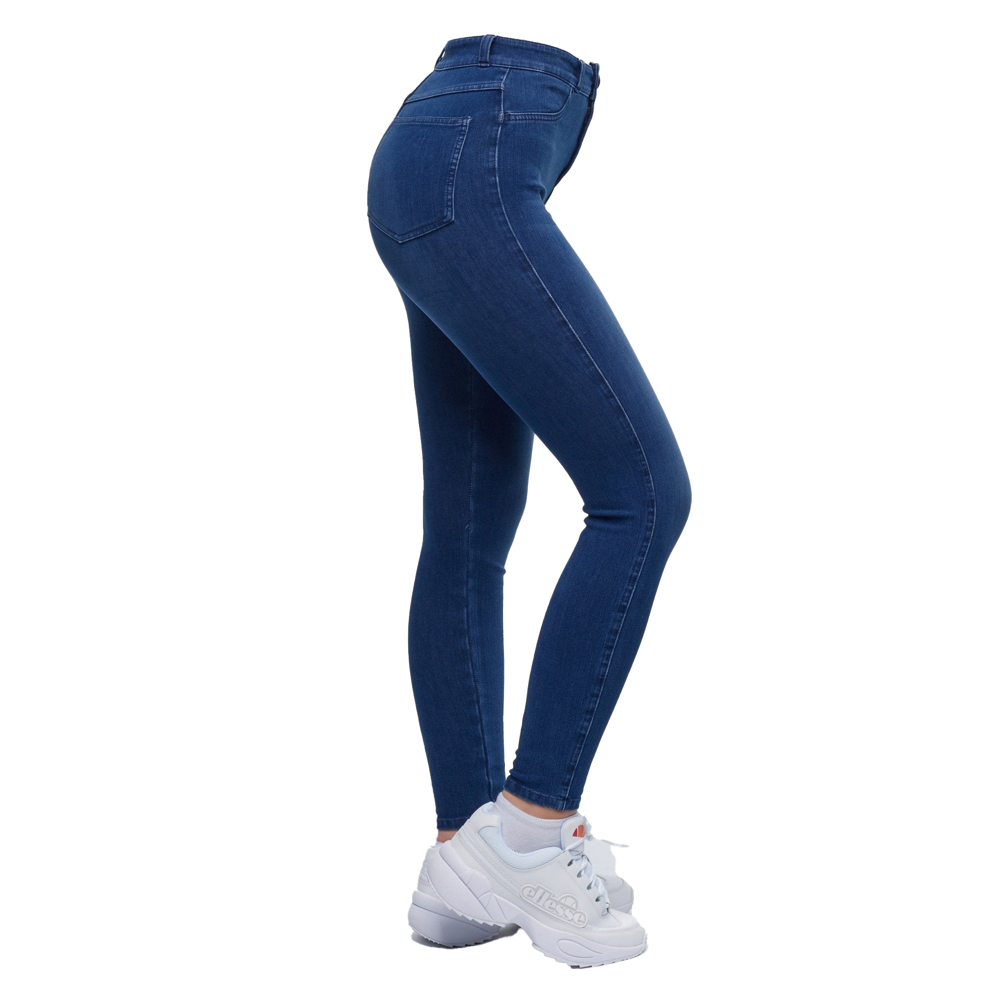 Best High Waisted Jeans for Women - Dark Blue Denim Skinny Jeans - Comfortable & Stretchy - Perfect for Casual Wear, Office & Night Out