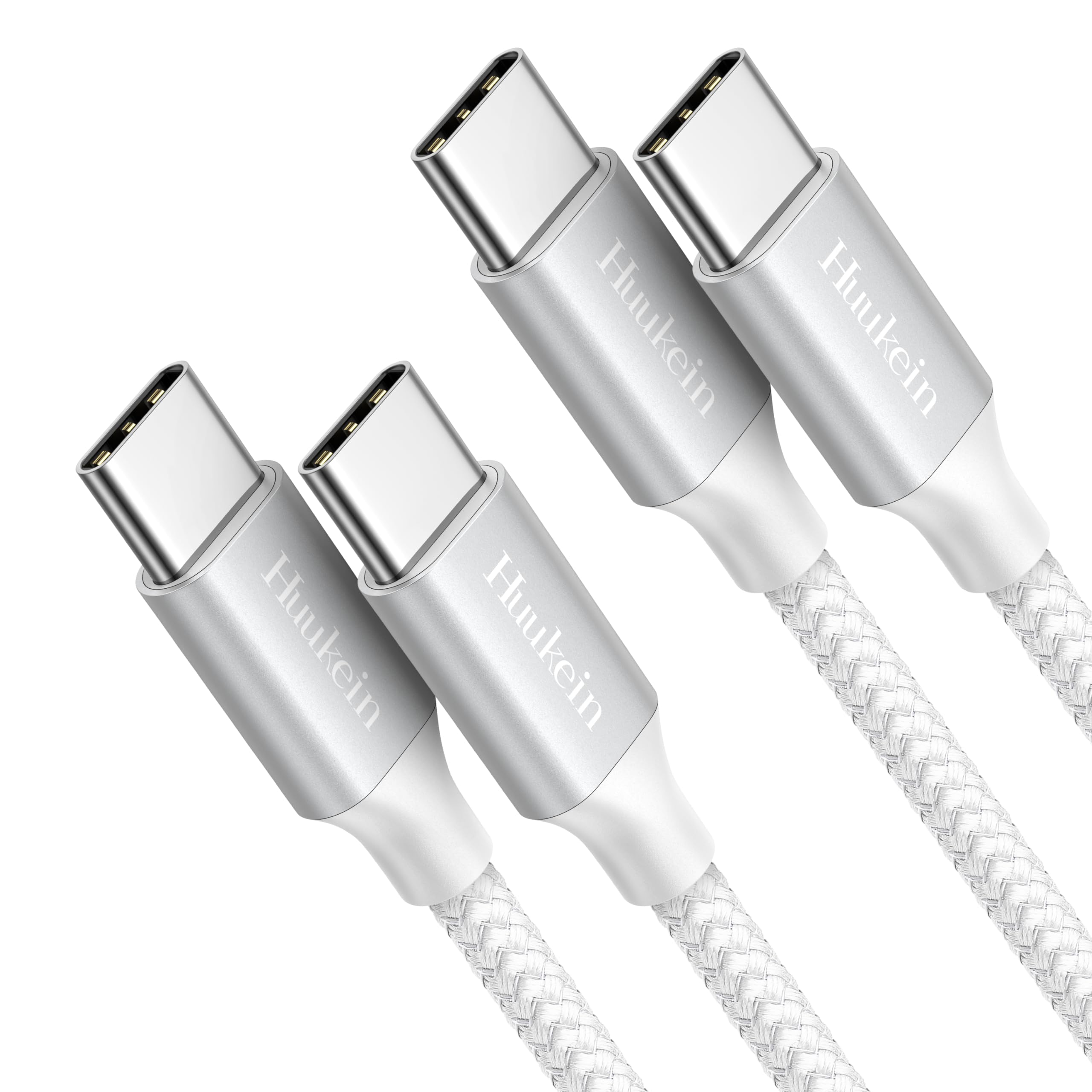 USB C to USB C Cable 3ft 2-Pack - Fast Charging Type C Cable for iPhone 16/15, iPad Air, Samsung Galaxy & Google Pixel - Perfect for Home, Office & Travel Charging