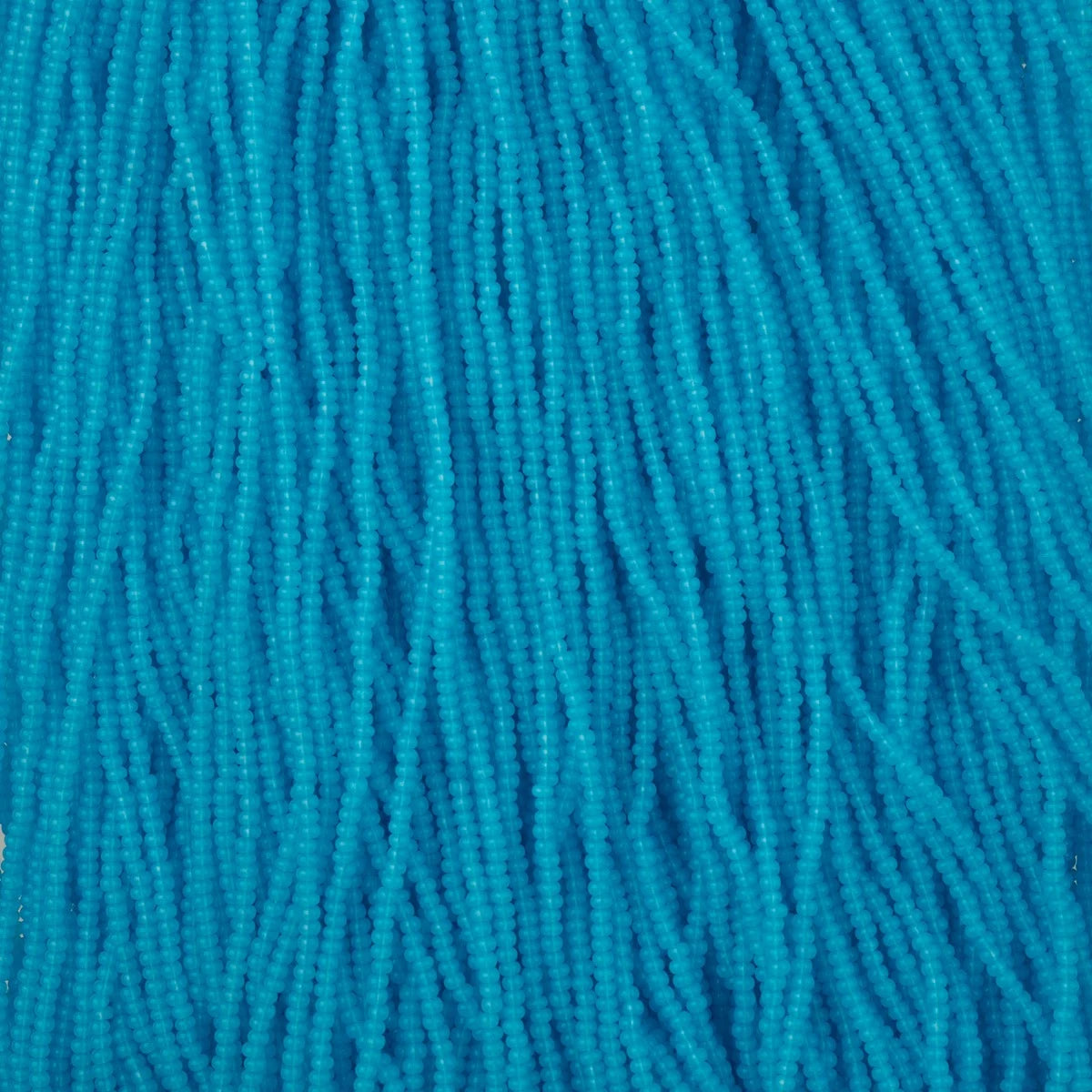 11/0 Czech Seed Beads #43268 Alabaster Aqua Solgel - 6 Strand Hank for Jewelry Making, Beading Crafts & DIY Projects - Perfect for Bracelets, Necklaces and Home Decor