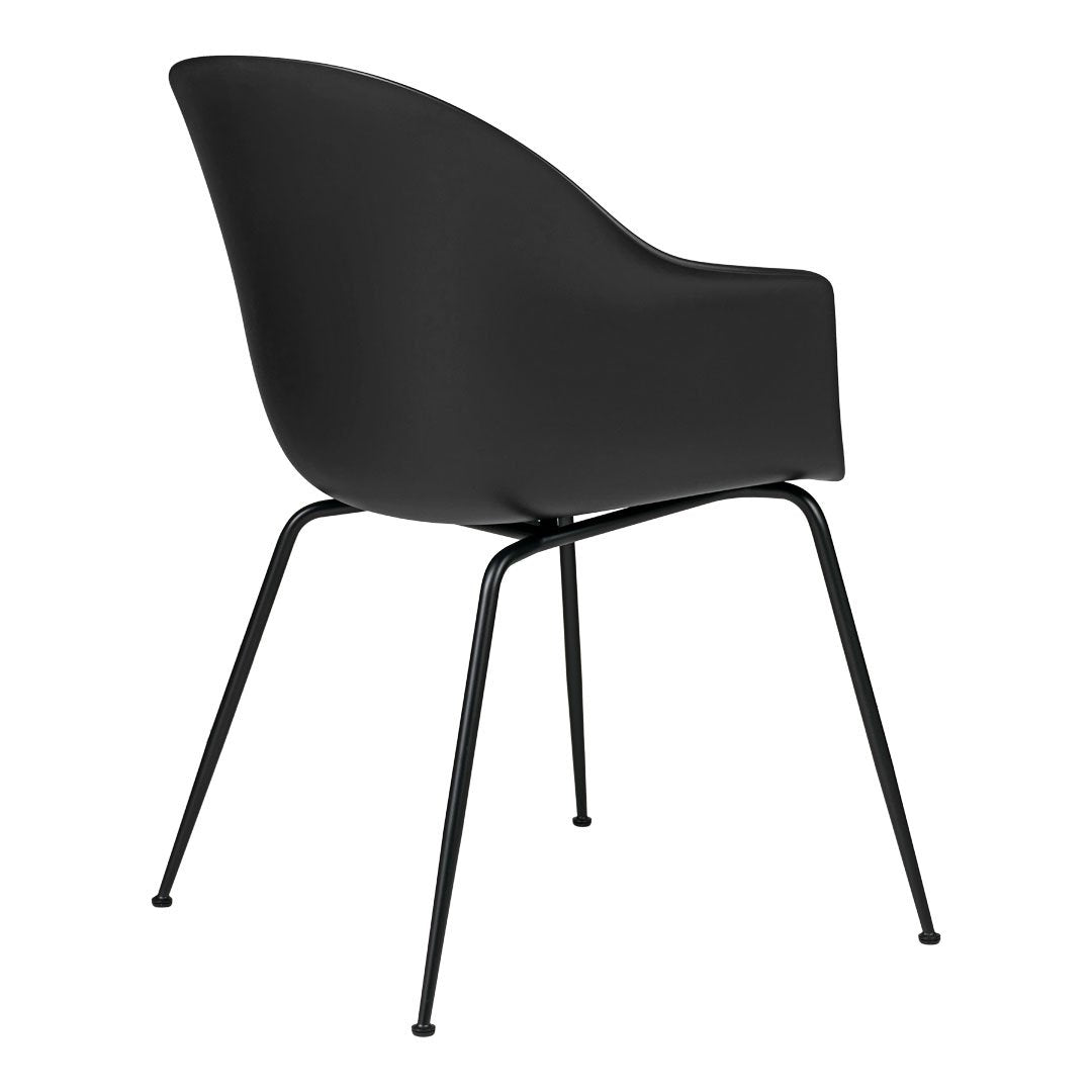 Modern Bat Dining Chair with Conic Base - Unupholstered Wooden Seat for Kitchen, Dining Room & Restaurant - Stylish & Comfortable Seating Solution