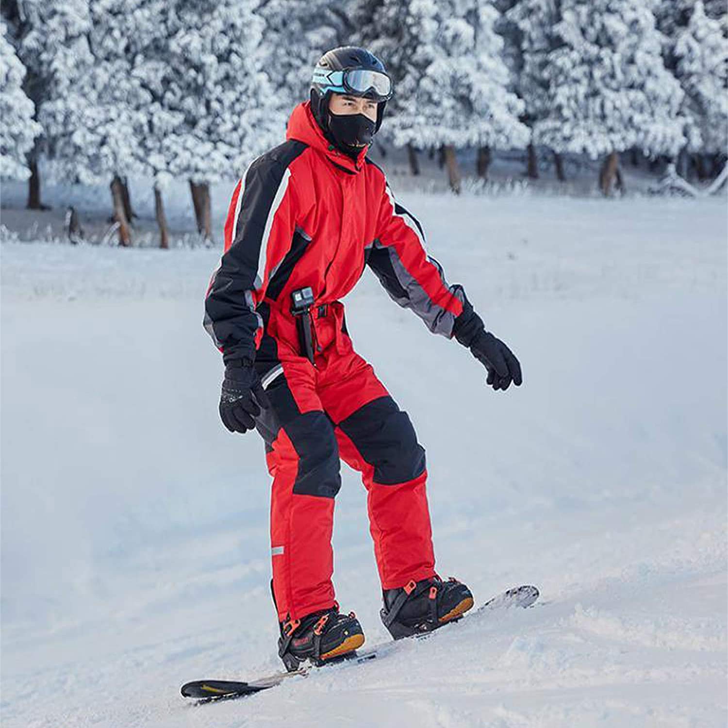 **Men's & Women's One-Piece Ski Suit - Adjustable Waterproof Snowsuit for Winter Sports | Perfect for Skiing, Snowboarding & Cold Weather Adventures**