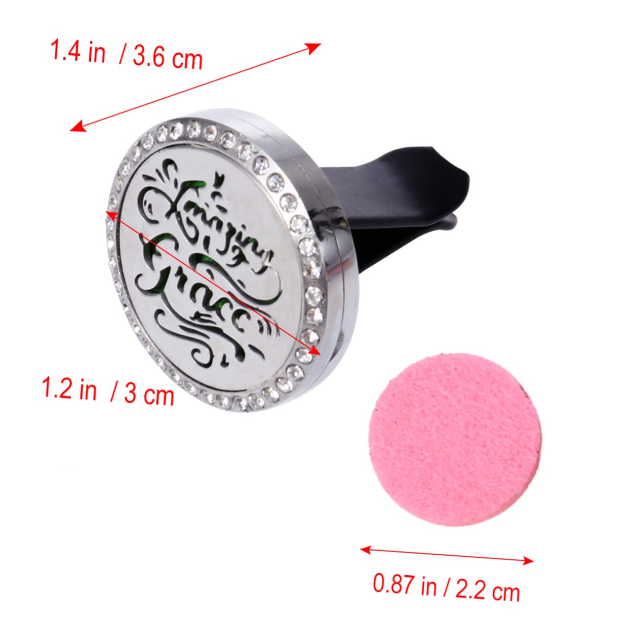 VICASKY 3-Pack Essential Oil Diffusers for Car - Aromatherapy Air Vent Clips with Refillable Perfume, Freshen Your Car, Home or Office - Perfect for Travel, Work & Relaxation