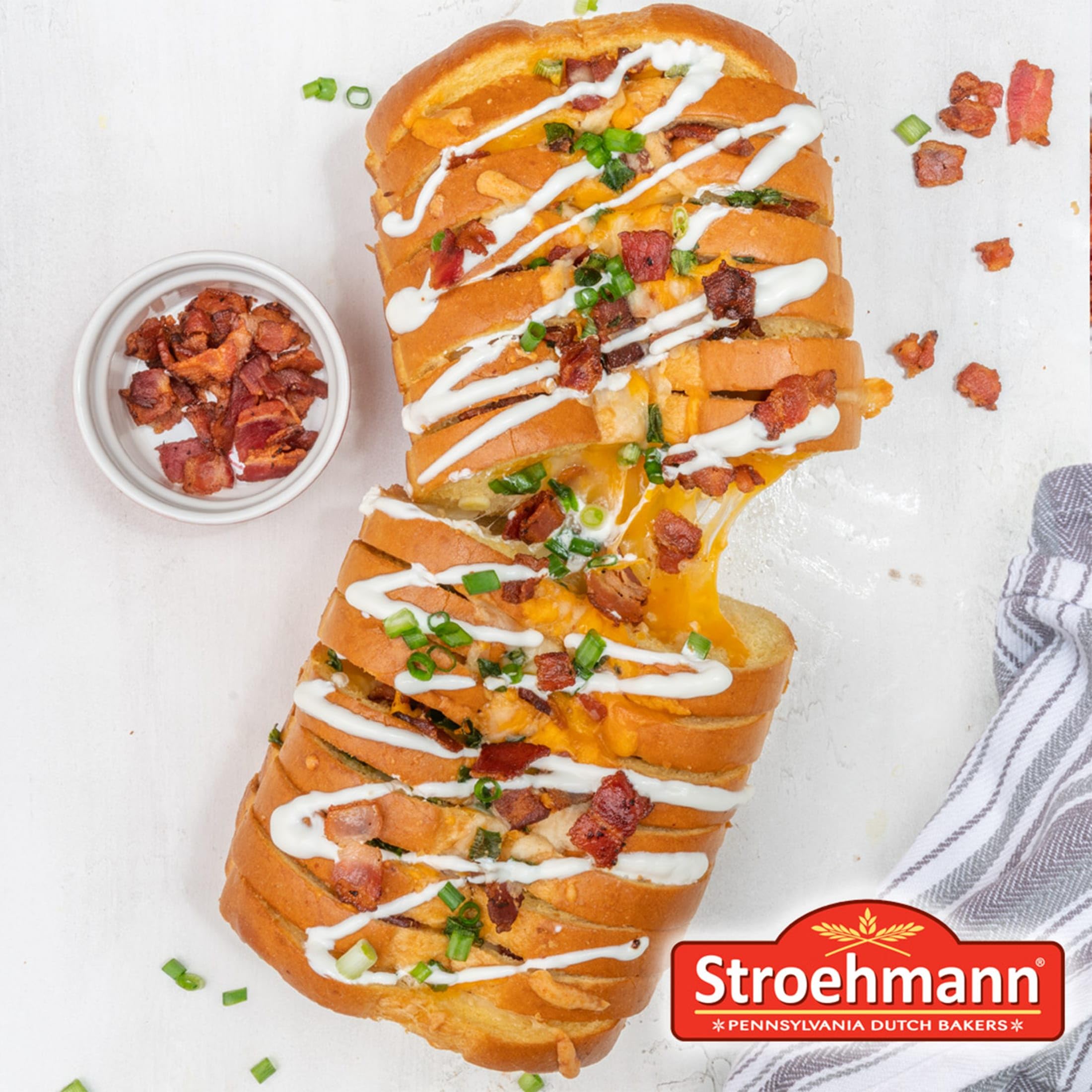 Stroehmann Dutch Country Potato Bread - 22 oz Bag | Soft & Delicious Sandwich Bread for Toasting, Sandwiches & Family Meals