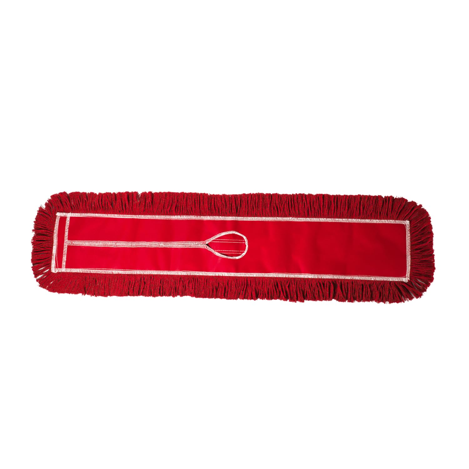 36 Inch Red Dust Mop with Wood Handle & 2 Refills - Heavy Duty Floor Cleaning Kit for Hardwood, Tile & Laminate Floors - Home & Commercial Use