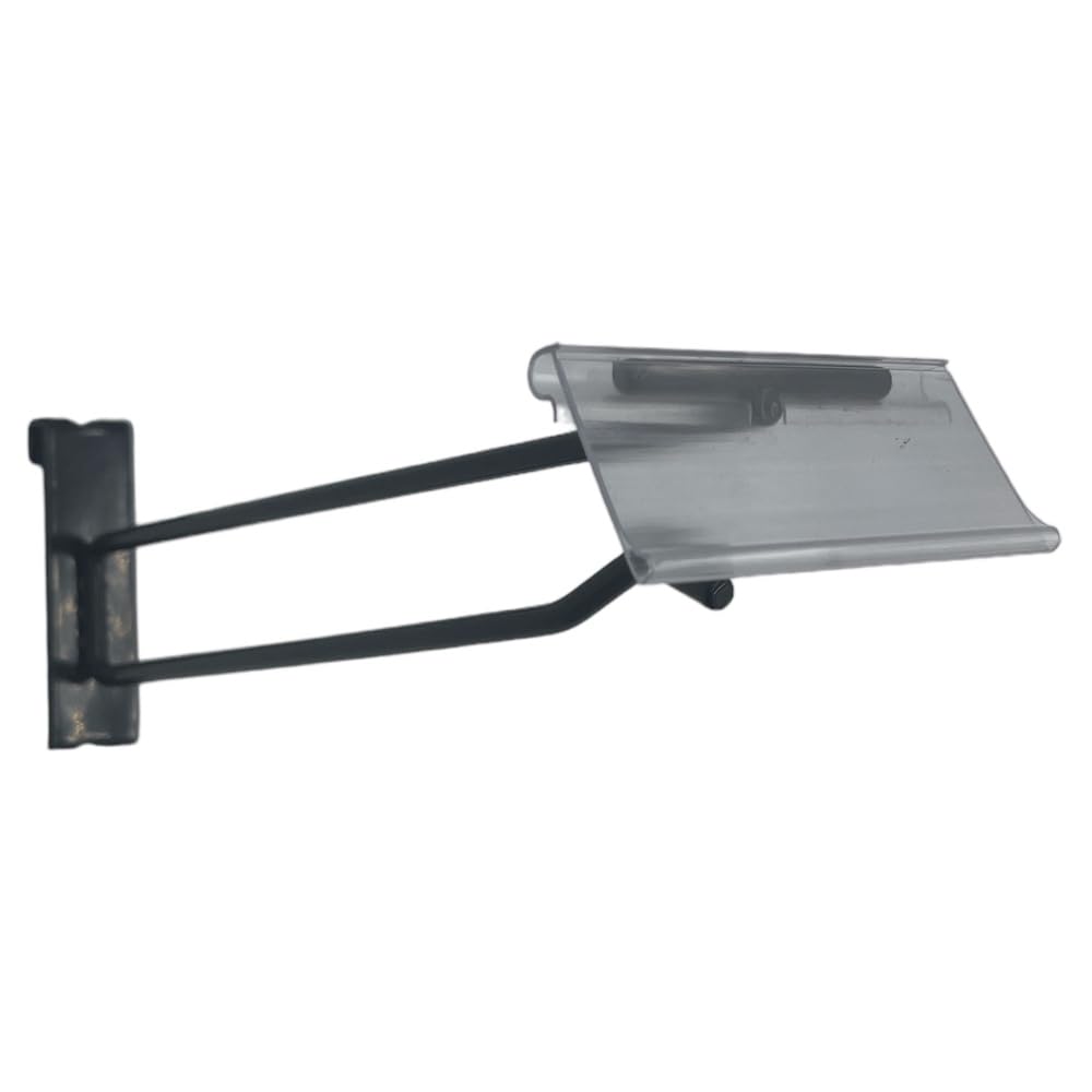 Gridwall Scanner Hooks with Clear Price/Label Holder - 50 Pack, 4 Inch - Perfect for Retail Display & Inventory Organization