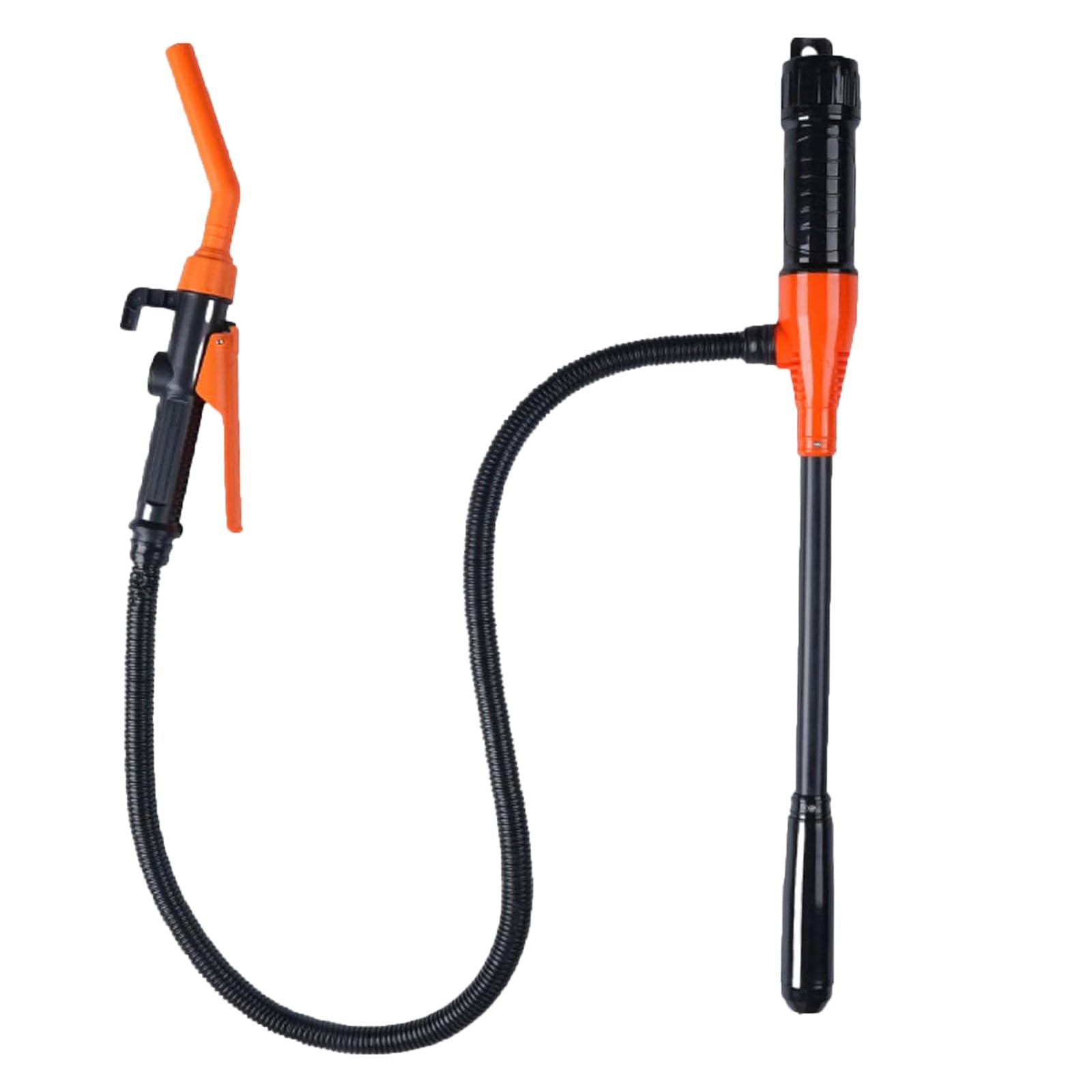 Portable Battery-Powered Gas Pump - 12V Electric Fuel Transfer Pump for Cars, Boats, Lawn Mowers - Compact & Safe Gas Can Pump with Auto Shutoff (Orange) - Perfect for Emergency Fuel Transfer, Garage Storage & Outdoor Activities