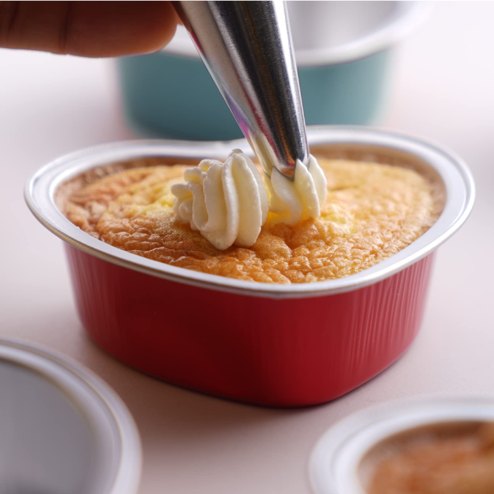 120-Pack Heart Shaped Disposable Aluminum Cake Pans with Lids - 3.4oz/100ml Mini Baking Tins for Cupcakes, Flan & Desserts - Perfect for Valentine's Day, Mother's Day & Party Treats (Pink)