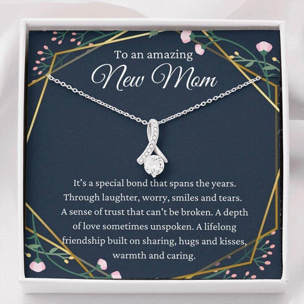 Elegant Mom Necklace - Perfect Gift for New Moms, First Time Mothers & Special Occasions | Mother's Day, Birthday & Baby Shower Present in Luxury Gift Box with Jewelry Card - Ideal for Everyday Wear & Cherished Moments