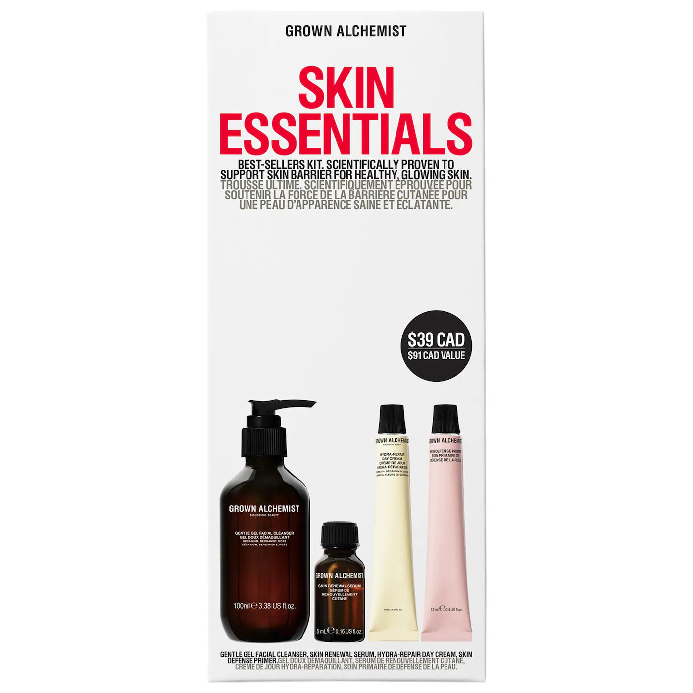 Grown Alchemist Skin Barrier Essentials Kit - Hydrating & Repairing Skincare Set for Dry & Sensitive Skin - Perfect for Night Routine & Travel Skincare