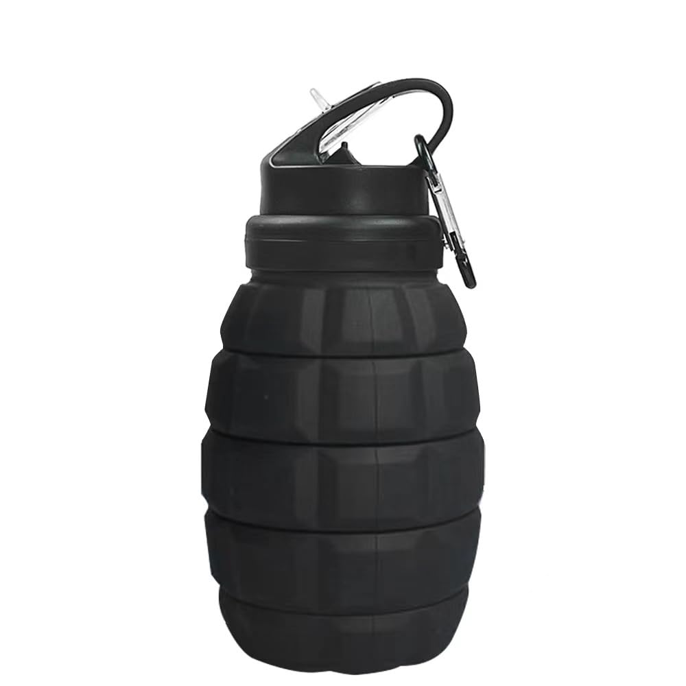 Etoto BPA-Free Plastic Grenade Water Bottle - 32oz Leak Proof Sports Water Bottle with Food Grade Silicone Spout, High Temperature Resistant for Cycling, Hiking, Gym & Outdoor Activities - Green
