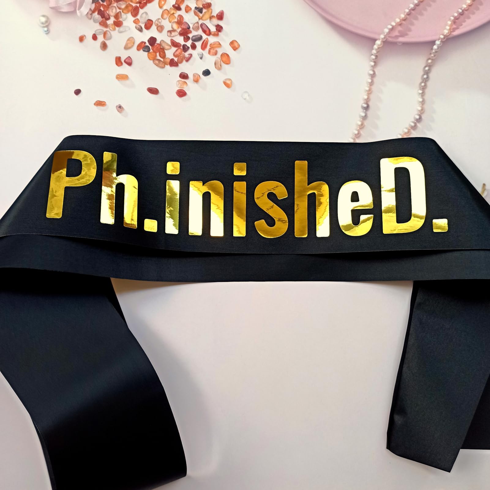 Magnusson's PhD Graduation Sash - Perfect Gift for PhD Graduates & Survivors - Class of 2025 - Commencement Decor for Graduation Ceremonies, Parties & Office Displays