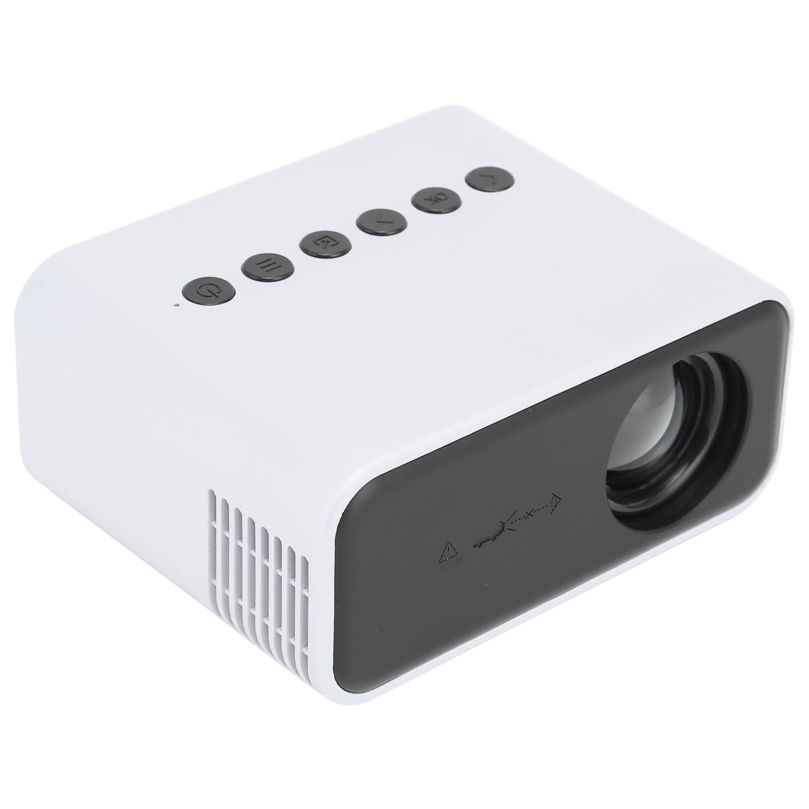 RajoNN Mini Portable LED Projector - 1080P HD Movie Projector for Home Theater, Outdoor Camping & Laptop Presentations (Yellow)