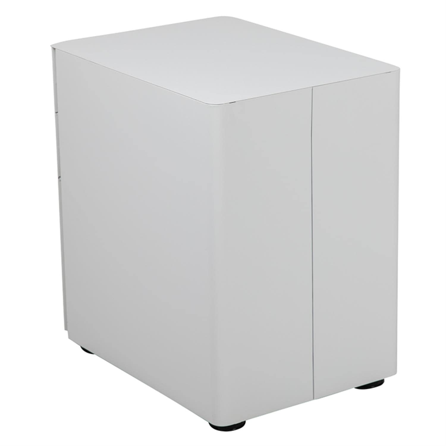 Flash Furniture Warner Modern 3-Drawer Mobile Locking File Cabinet with Anti-Tilt Mechanism - Hanging Drawer for Legal & Letter Files - White Office Storage Solution for Home & Business Organization