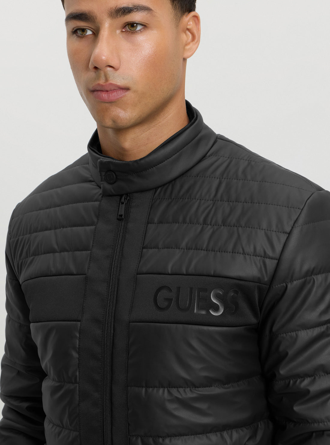Black Logo Padded Jacket - Warm Winter Coat for Men & Women | Outdoor Activities, Casual Wear & Cold Weather Protection