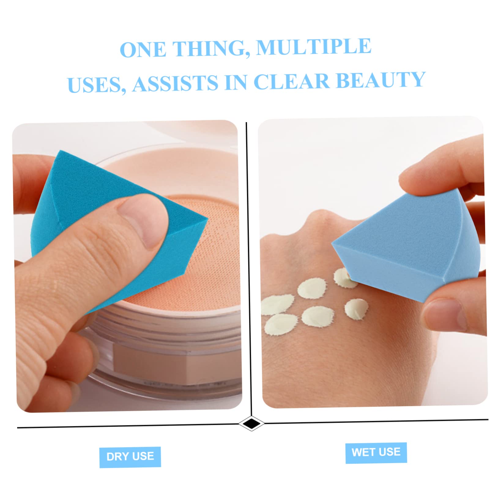 FOMIYES 2 Pack Makeup Sponge Set - Dry & Wet Beauty Blender for Foundation & Concealer | Hydrophilic Polyurethane Sponge in Bottle Capsule | Perfect for Liquid, Cream & Powder Makeup Application