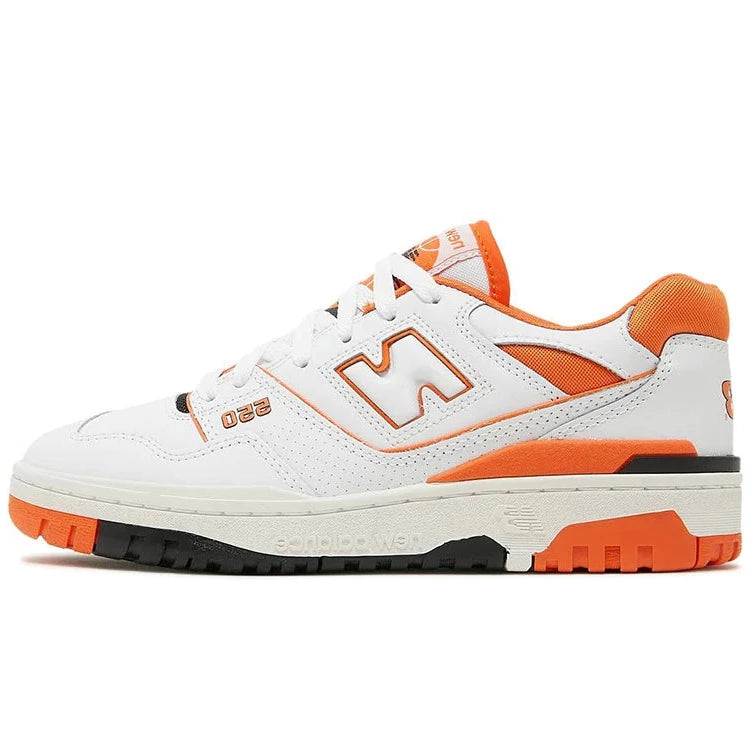 New Balance 550 Sneakers - Syracuse White & Orange Basketball Shoes for Men & Women | Perfect for Casual Wear, Street Style & Court Performance