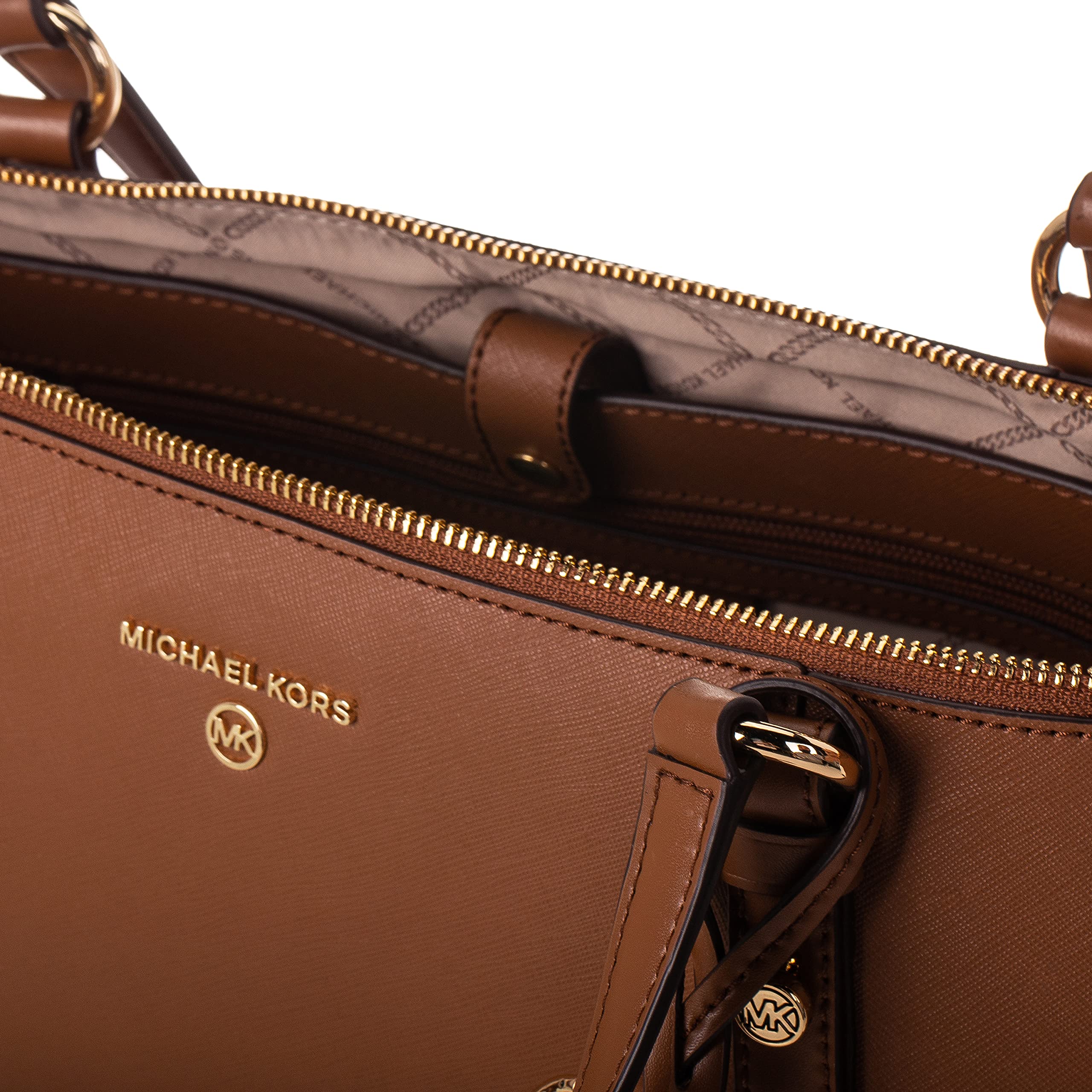 Michael Kors Nomad Large Top Zip Tote Bag for Women - Stylish Leather Handbag for Work, Travel & Everyday Use