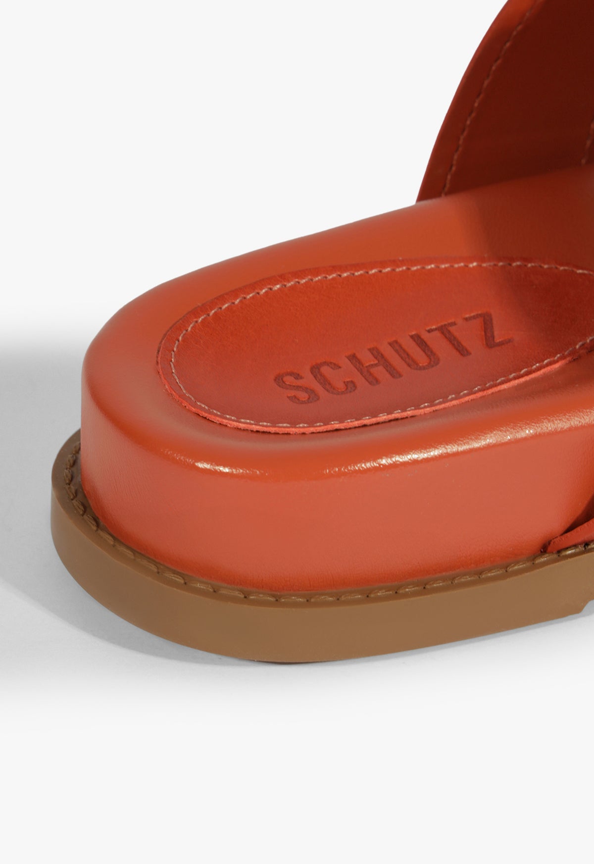 Olga Orange Leather Sporty Sandal - Women's Fashion Casual Sandals for Summer, Outdoor Activities & Beach Wear