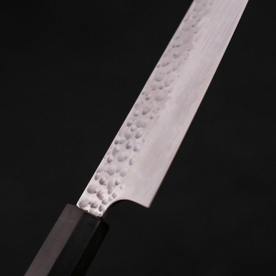 VG-10 Tsuchime Damascus Petty Knife 150mm with Ebony Handle - Precision Kitchen Knife for Slicing, Peeling & Garnishing - Perfect for Chefs & Home Cooking