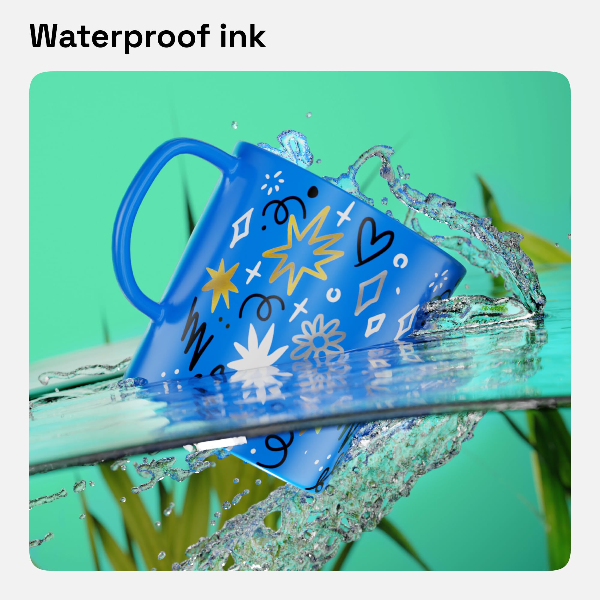 ARTISTRO 2-Pack White Permanent Markers - Waterproof Oil-Based Paint Pens for Tire, Fabric, Rocks, Glass, Ceramic, Wood & Paper - Extra Fine 0.7mm Tip - Ideal for DIY Crafts, Labeling & Home Projects