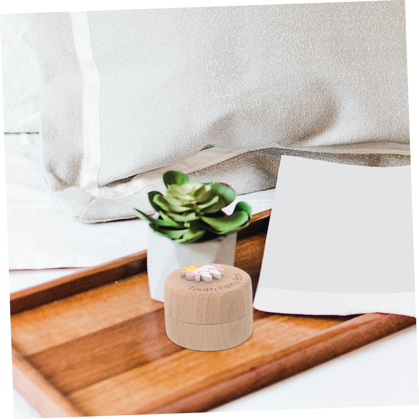 CIMAXIC Wooden Baby Tooth Keepsake Box - First Tooth Holder, Kids Tooth Storage Case, Baby Teeth Organizer for Boys & Girls - Perfect for Baby Shower Gifts & Childhood Memory Preservation