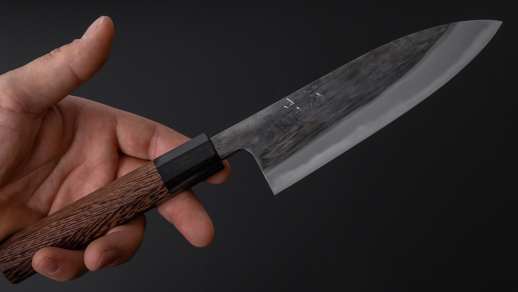Jiro Tsuchime Petty Knife 150mm - Japanese High Carbon Steel Blade with Taihei Tagayasan Handle (#313) - Perfect for Sushi, Vegetables & Precision Kitchen Tasks