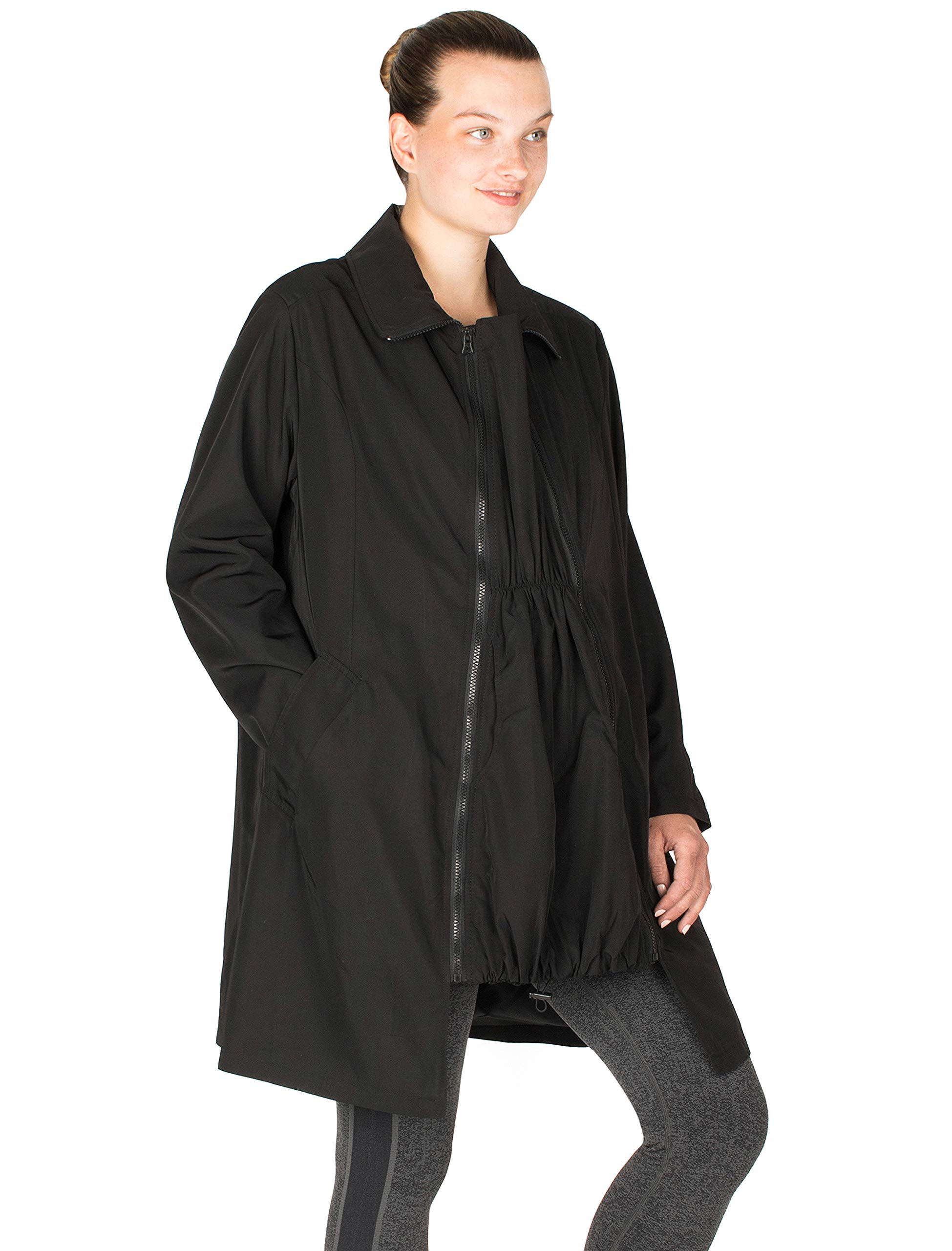 Maternity Twill Trench Coat with 3-in-1 Technology | Avelynne | Perfect for Pregnancy and Postpartum Style