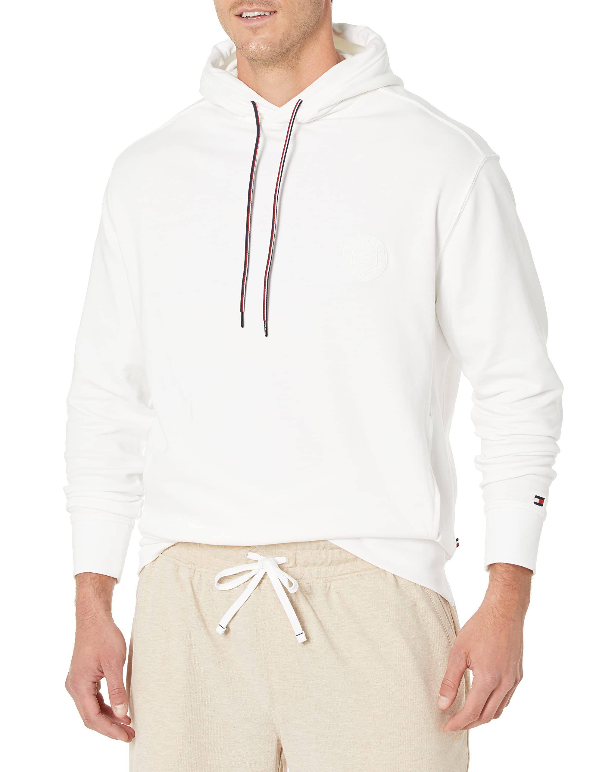 Tommy Hilfiger Men's Big & Tall Crest Hoodie Sweatshirt - Comfortable Pullover for Casual Wear, Gym & Outdoor Activities