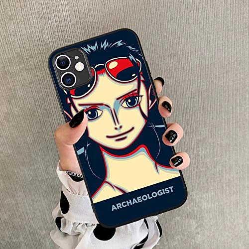 Anime iPhone 12 Pro Case - Cute Black TPU Soft Cover with Anime Design | Protective Shockproof Slim Fit for iPhone 12 Pro | Perfect for Anime Fans, Cosplay Events & Daily Use