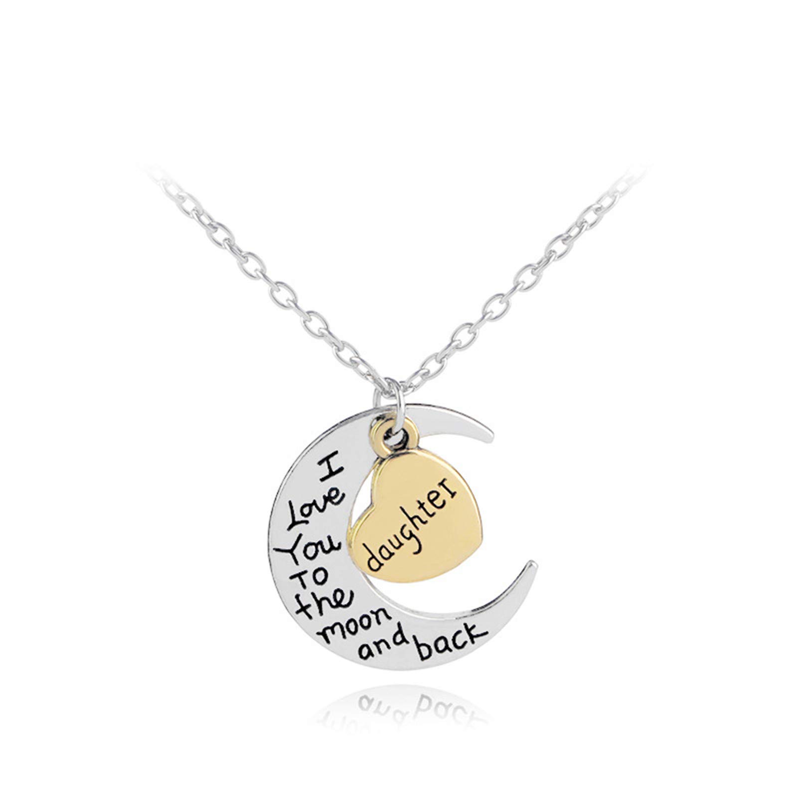 Personalized Daughter Pendant Necklace - Elegant Jewelry Gift for Christmas, Birthday & Graduation from Mom & Dad | Perfect for Everyday Wear & Special Occasions